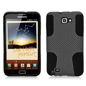  Mobogadget (TM) Black Perforated Hybrid Armor Shell Cover 