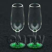 Small Clear Wine Glasses Dolls House Mini Glass GL42  