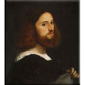   Portrait of a Man 14x16 Streched Canvas Art by Titian