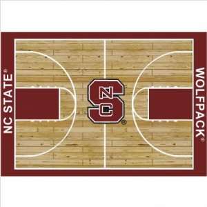  College Court North Carolina State Wolfpack Rug Size 5 4 