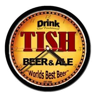  TISH beer and ale cerveza wall clock 