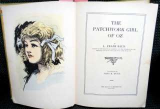 1913 FRANK BAUM reilly britton PATCHWORK GIRL OZ neill  