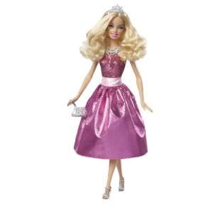  Barbie Princess Doll   Dark Pink Dress Toys & Games