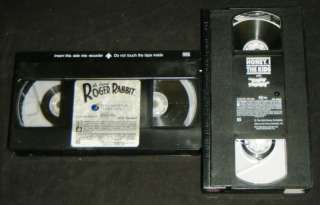WHO FRAMED ROGER RABBIT & Honey I Shrunk The Kids   VHS  