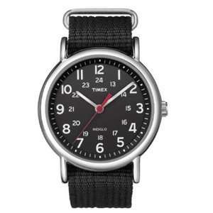  Timex Weekender Slip Thru Watch   Black/Black Everything 