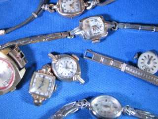   Ingraham Waltham Premier Timex Bulova Men & Womens Wrist Watch Lot MK