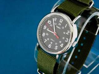 VINTAGE TIMEX MILITARY STYLE BLACK FACE 24 HOUR DIAL INDIGLO WATCH G 