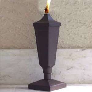  Festive Tabletop Tiki Torch   Weathered Brown Everything 