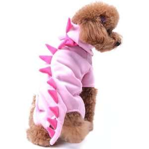  Pet Halloween Pink Dinosaur Costume, Five Sizes Available, Pet 