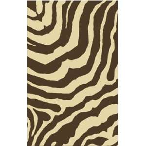 The Rug Market Kids Tiger Boo Brown 12339 Brown and Cream Contemporary 