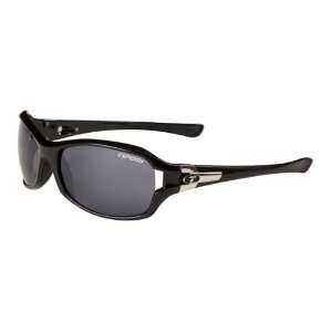  TIFOSI Dea Series Sunglasses, Gloss Black Frame, Smoke 