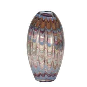  Dale Tiffany PG60512 NA 6.5 x 12.25 Blue Peacock Vase 