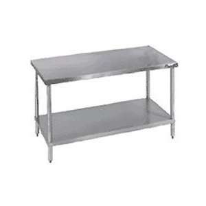  96 L X 30 W 14 Gauge Stainless And Galvanized Workbench 