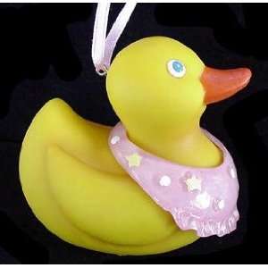  Baby Girl Rubber Ducky Christmas Ornament 