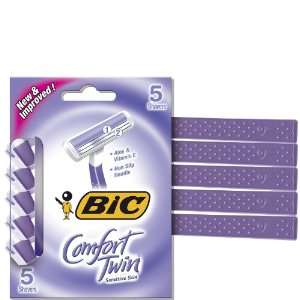  Bic Comfort Twin Shavers For Women Sensitive Skin 5 ct 