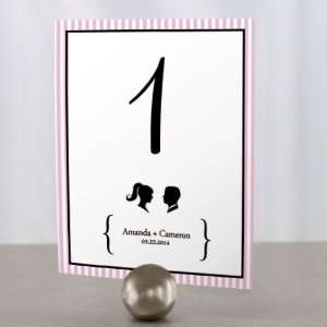  Sweet Silhouettes Table Number   Numbers 13 24   Candy 