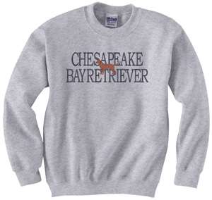 Chesapeake Bay Retriever Embroidered Sweatshirts Sm Med L XL 2XL 3XL 