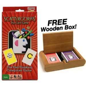  Scattergories The Card Game. Plus FREE Wooden Box Toys & Games