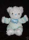 Plush White Blue Star Pajamas Teddy Bear Mattel 14