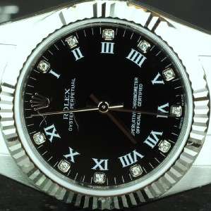   Oyster Perpetual BRAND NEW FACTORY BLACK DIAMOND DIAL  