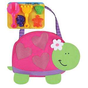 Girls Turtle Beach Tote Bag w/ Sand Toy Play Set Gift  