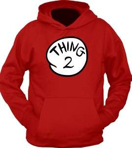 Thing 2 Two 1 2 3 4 5 6 Seuss Dr. Doctor Hoodie T shirt  