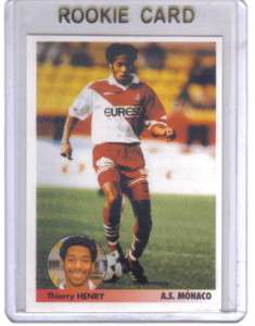 1997 PANINI THIERRY HENRY ROOKIE SOCCER / STICKER CARD  