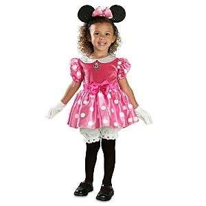 NEW Disney MINNIE MOUSE Dress Up Costume 6 9 mos + EARS