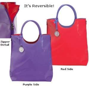  Danger Women Shopping Patent Leather Reversible Shopper 