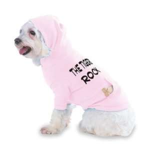 The Tigers Rock Hooded (Hoody) T Shirt with pocket for your Dog or Cat 