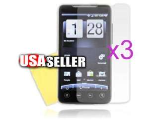 3x Clear LCD Screen Protector Guard for HTC EVO 4 G 4G  