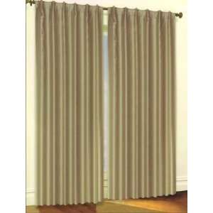   Length Solid Thermal Insulated Lined Curtain   Taupe