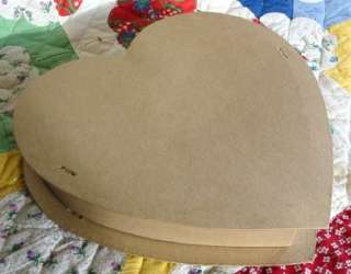 Large Paper Mache Valentine Heart Box for Crafting  