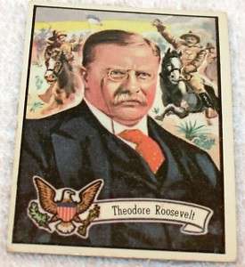 1972 US PRESIDENTS TRADING CARD #25 THEODORE ROOSEVELT  