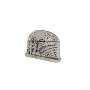  Metal Jerusalem Figurine with Western Wall and Russian 