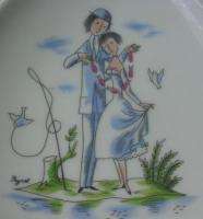 VINTAGE PEYNET THE LOVERS ROSENTHAL PLATE  