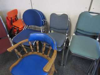   Stackable Chairs Assorted Colors Some Kid Most Adult Size Some Padded