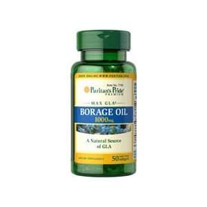  Borage Oil 1000 mg 1000 mg 50 Softgels Health & Personal 