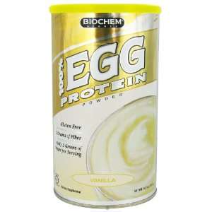  Biochem 100% Egg Protein Powder Vanilla   14.7 Oz Health 