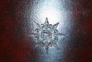p020 Maitland Smith Leather bound book form desk table trinket hidden 