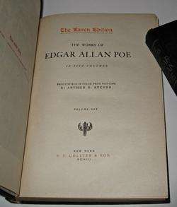 EDGAR ALLAN POEs Works THE RAVEN EDITION Illustrated.horror  