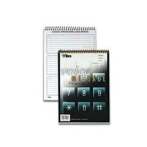  Tops Business Forms  Spiral Voice Message Log, 6x9, 50 