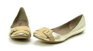 NEW $240 BELLE BY SIGERSON MORRISON GOLD FLAT US 10  