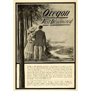  1914 Ad Oregon Washington Railroad Navigation Travel Tourism 