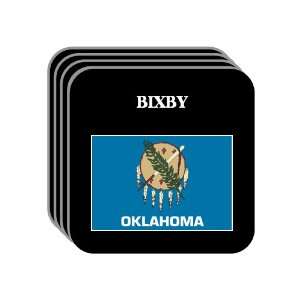 US State Flag   BIXBY, Oklahoma (OK) Set of 4 Mini Mousepad Coasters
