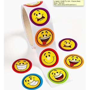  Goofy Smile Face Stickers (1 roll) Toys & Games