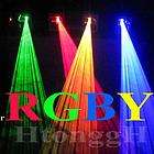 Green +Red+Yellow + Blue 4 Colors 4 Lens Laser beam show Light System 