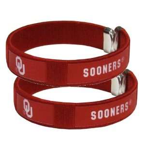   Oklahoma Sooners   NCAA Fan Band Bracelet (2 Pack)