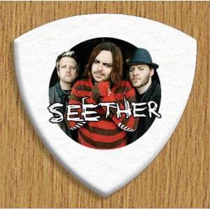  Seether 5 X Bass Guitar Picks Both Sides Printed Musical 