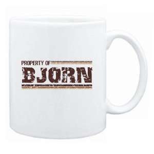  New  Property Of Bjorn Retro  Mug Name